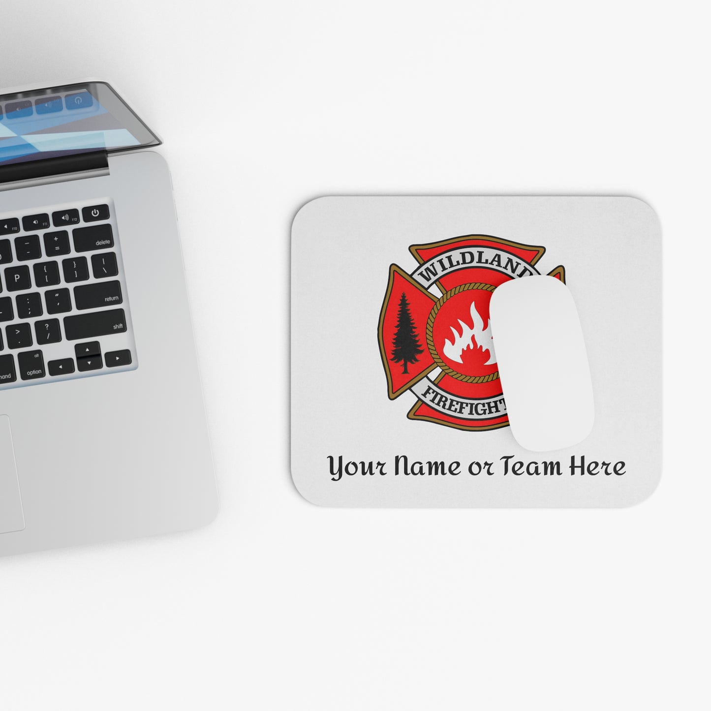 Wildland Firefighter Custom Mouse Pad