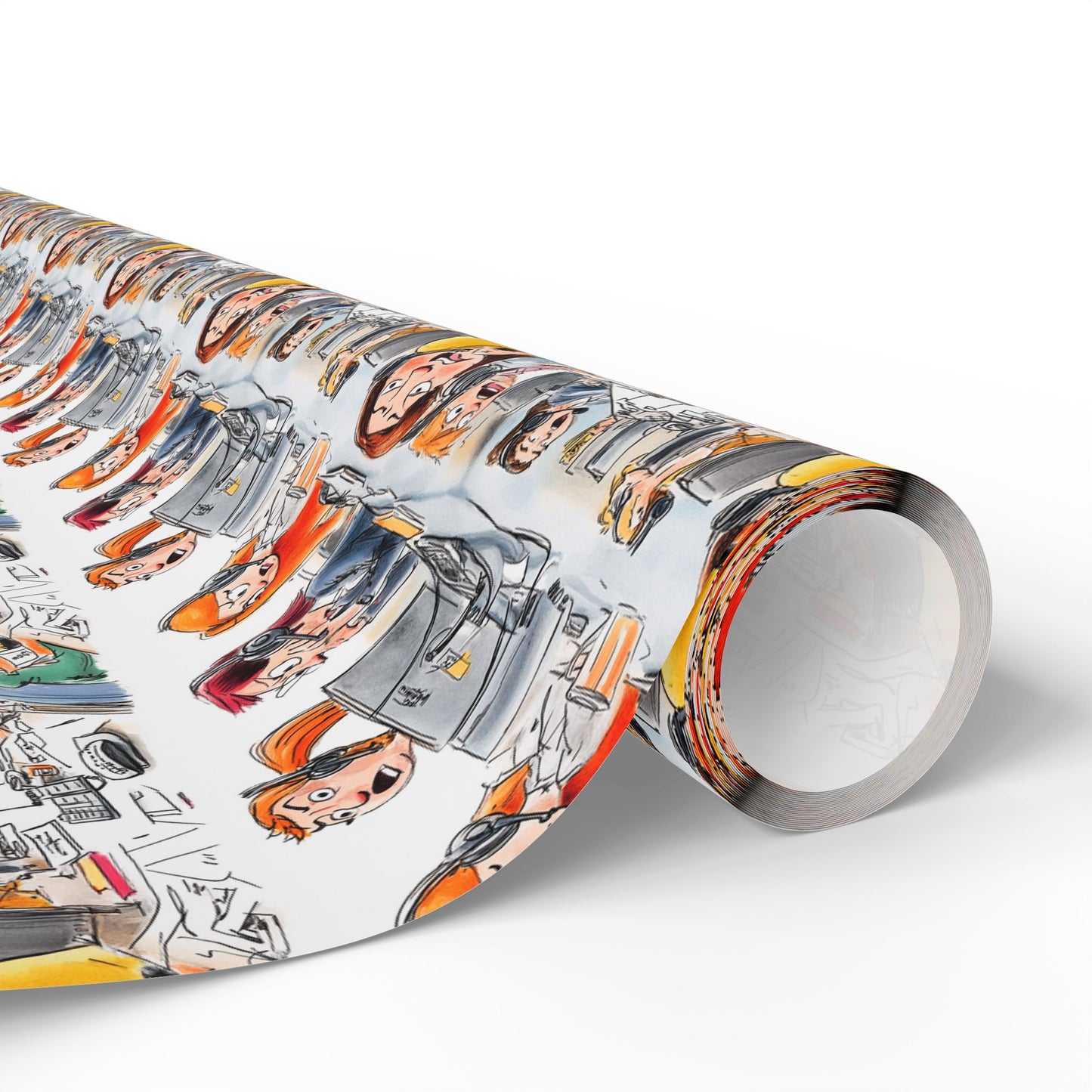 Busy Day at Dispatch Wrapping Paper