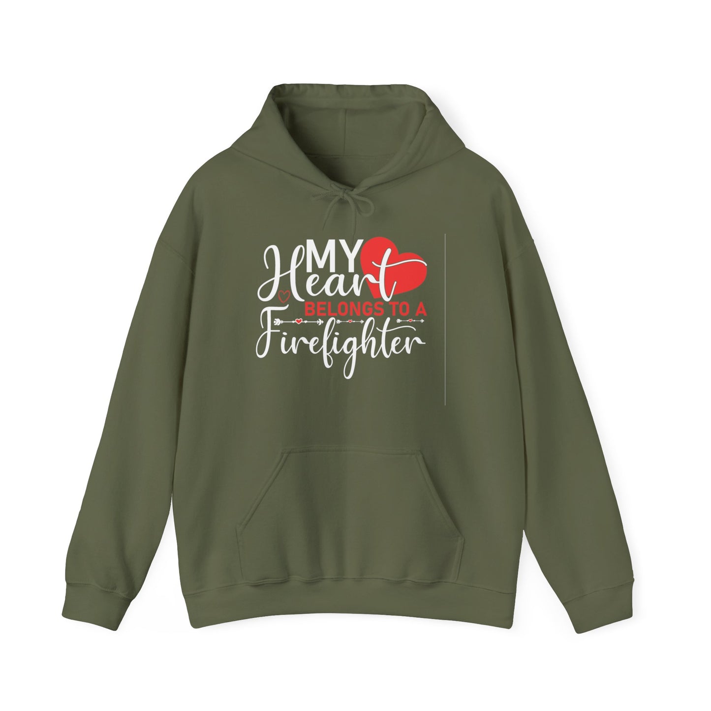 My Heart Belongs To A Firefighter Hoodie
