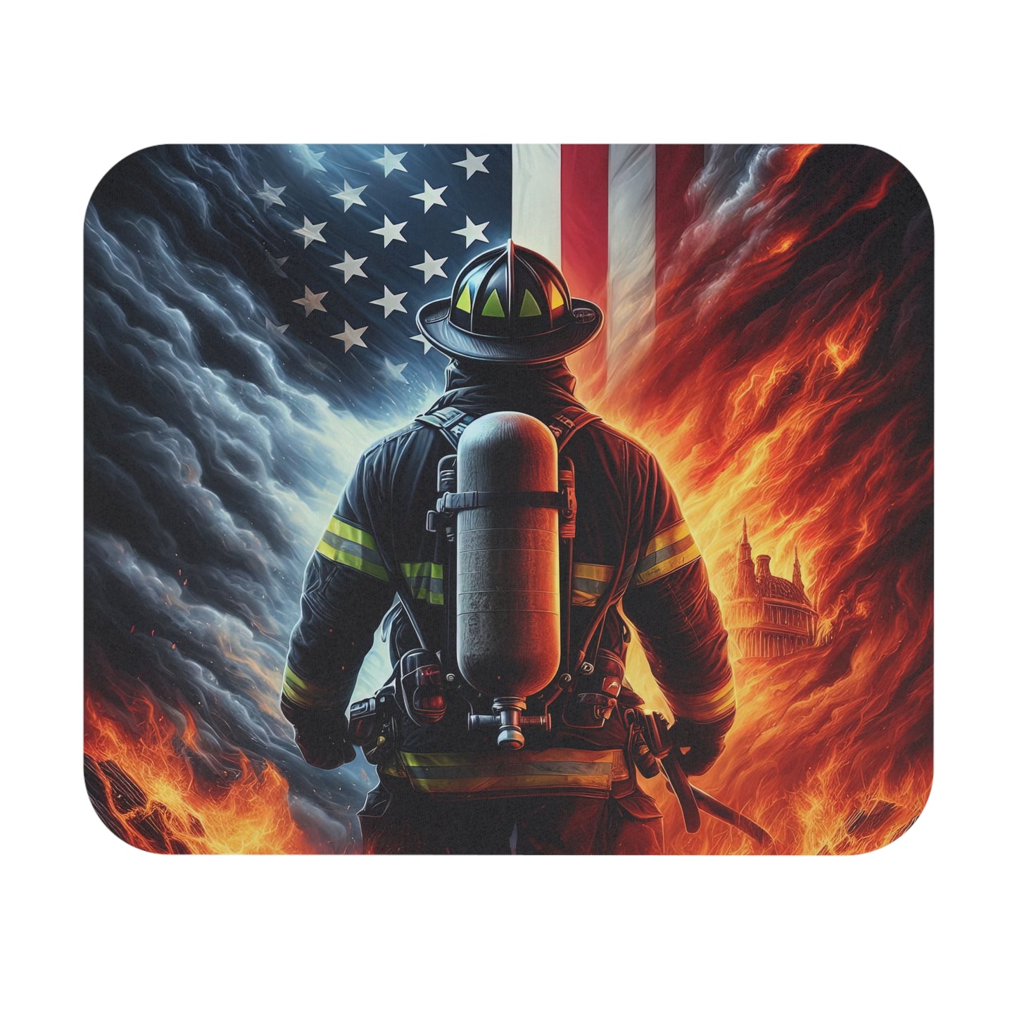 American Firefighter Mouse Pad