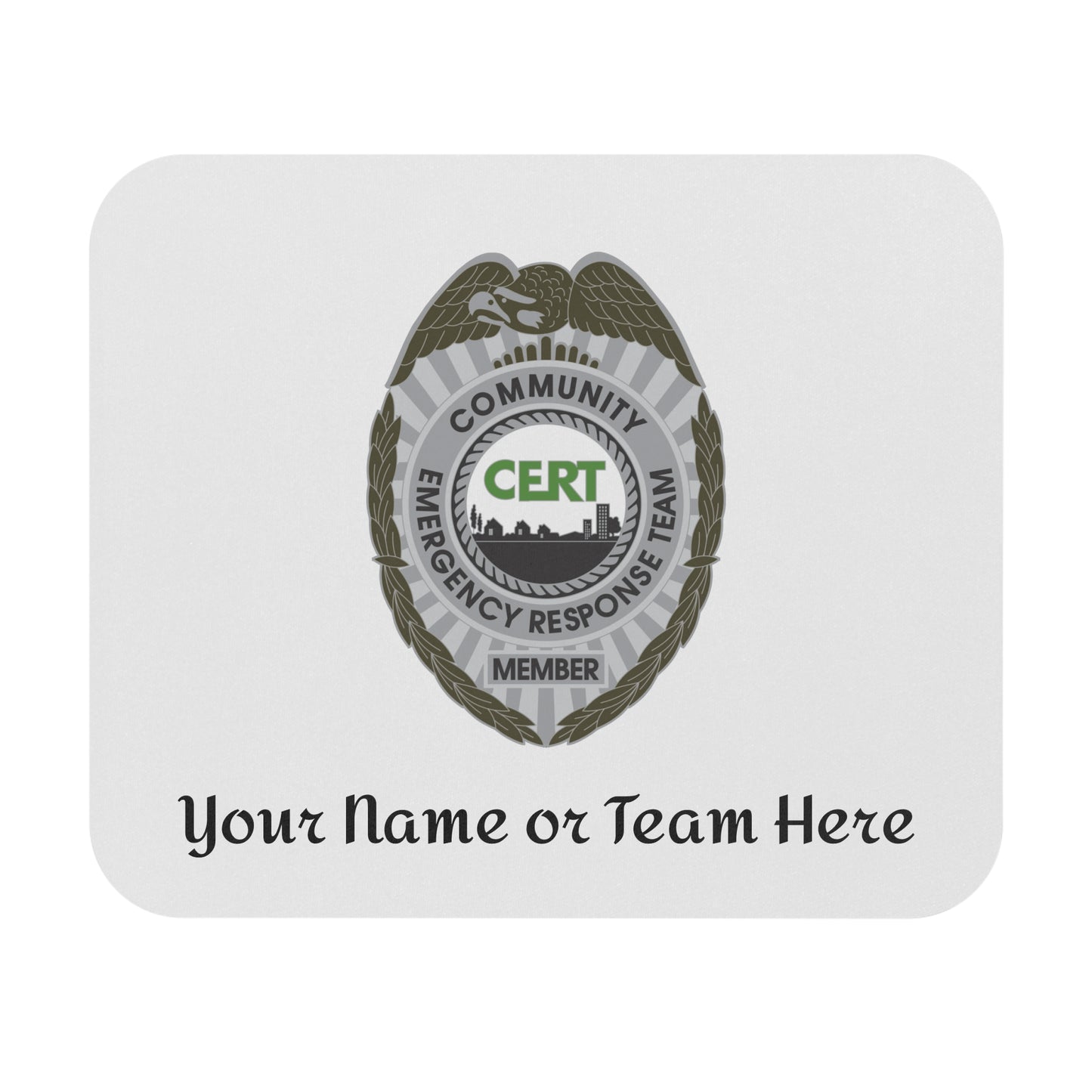 CERT Badge Custom Mouse Pad