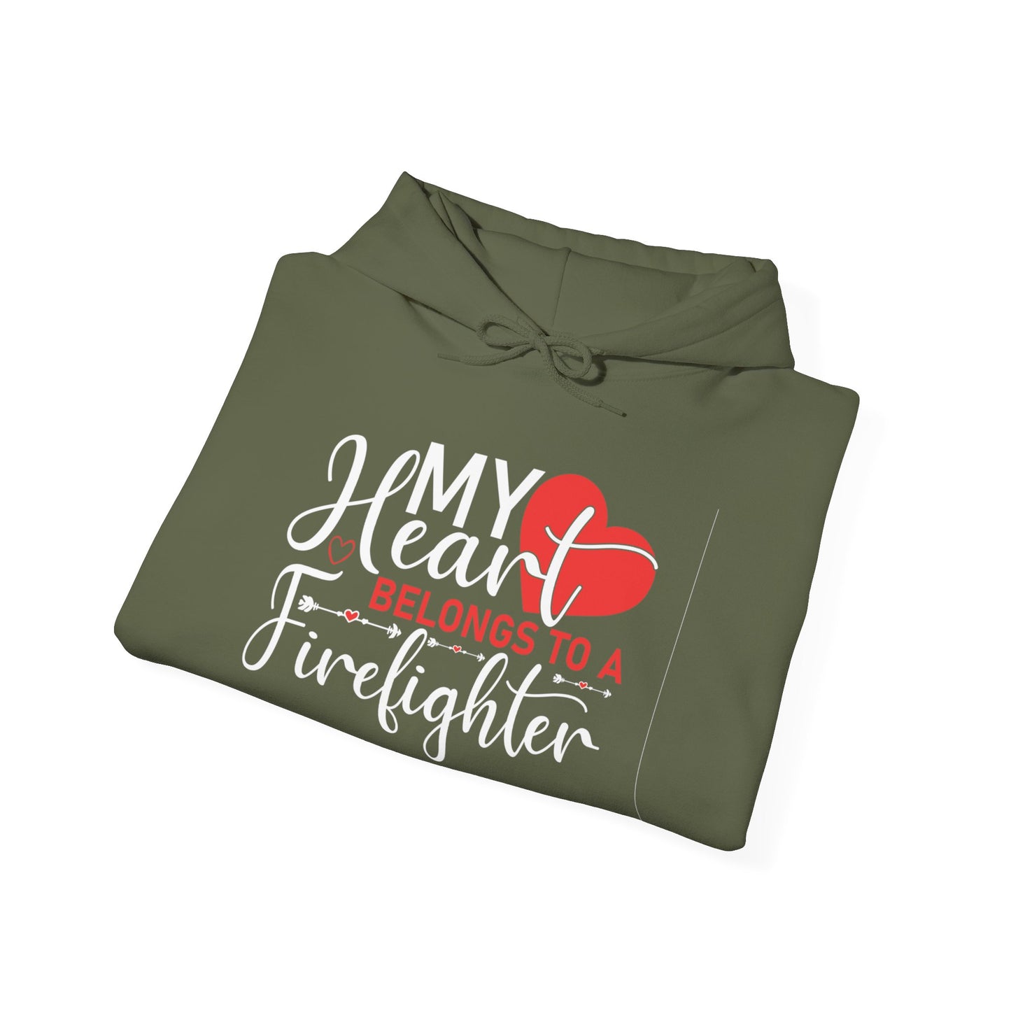 My Heart Belongs To A Firefighter Hoodie