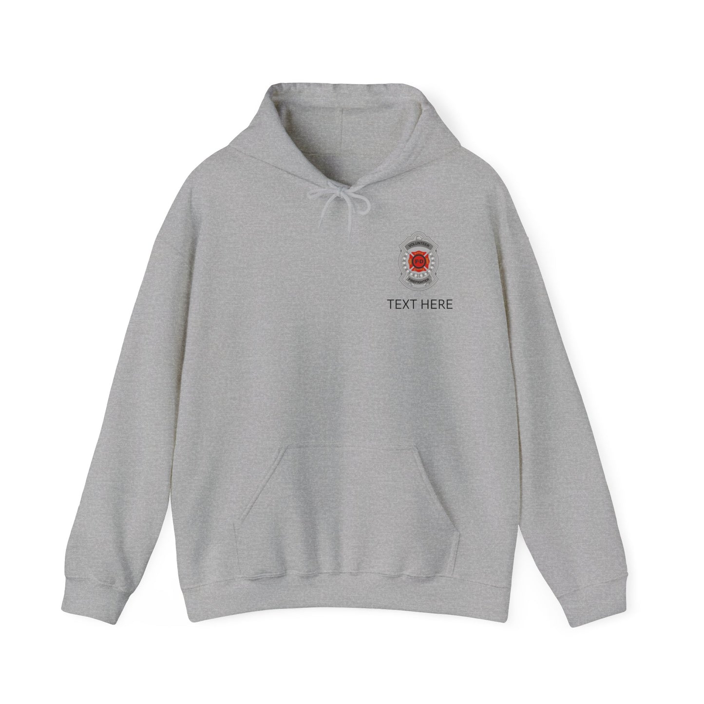 Volunteer Firefighter Badge Hoodie
