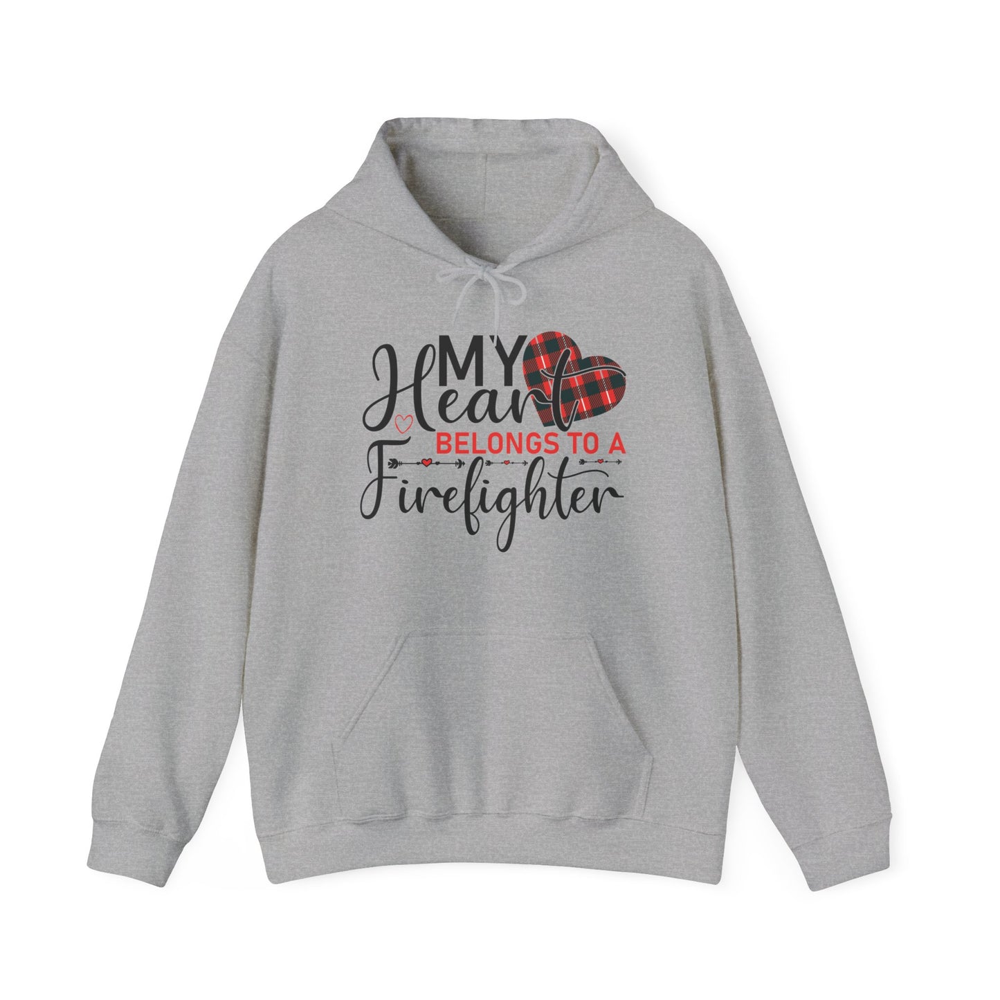 My Heart Belongs To A Firefighter Hoodie