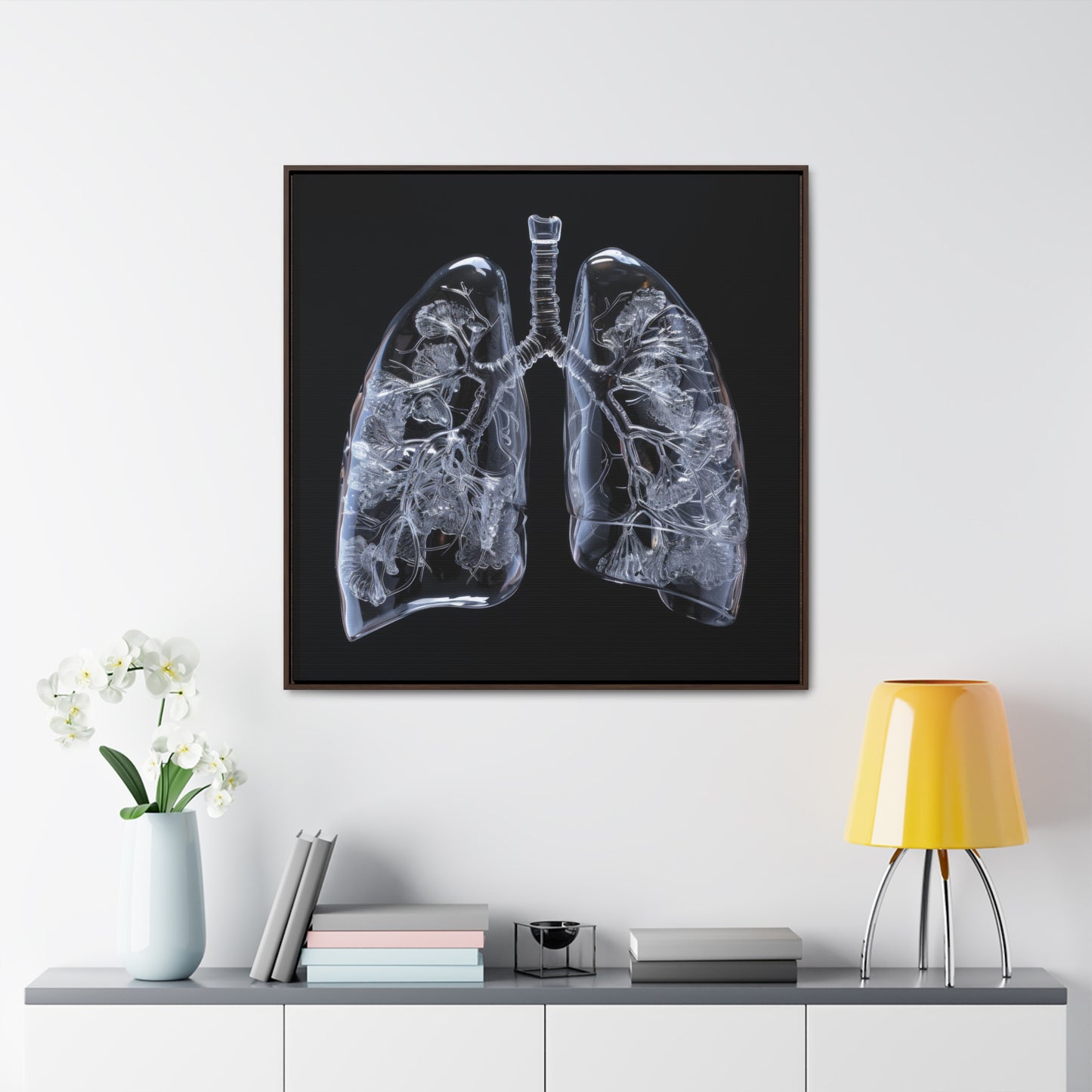 Framed Canvas - Glass Lungs