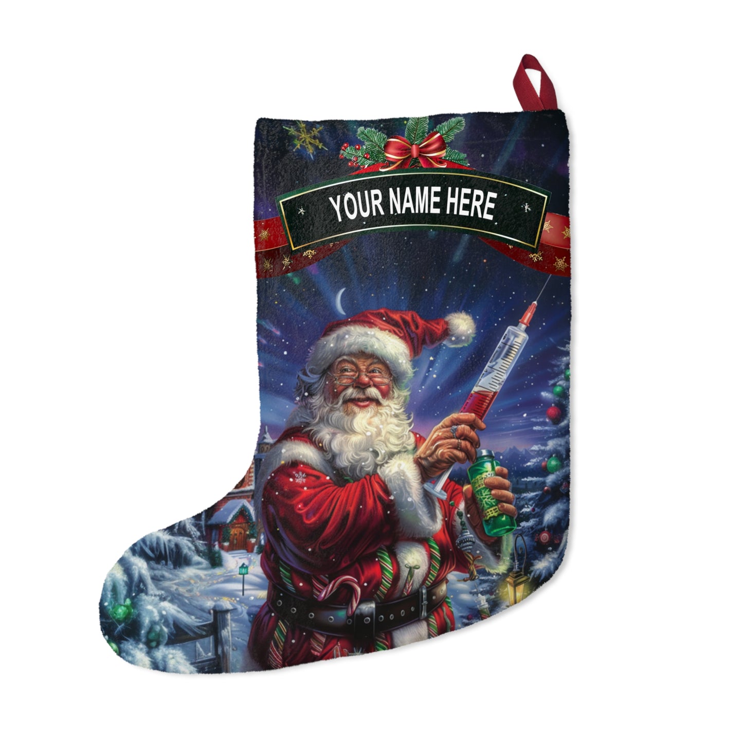 Santa & Syringe Stocking