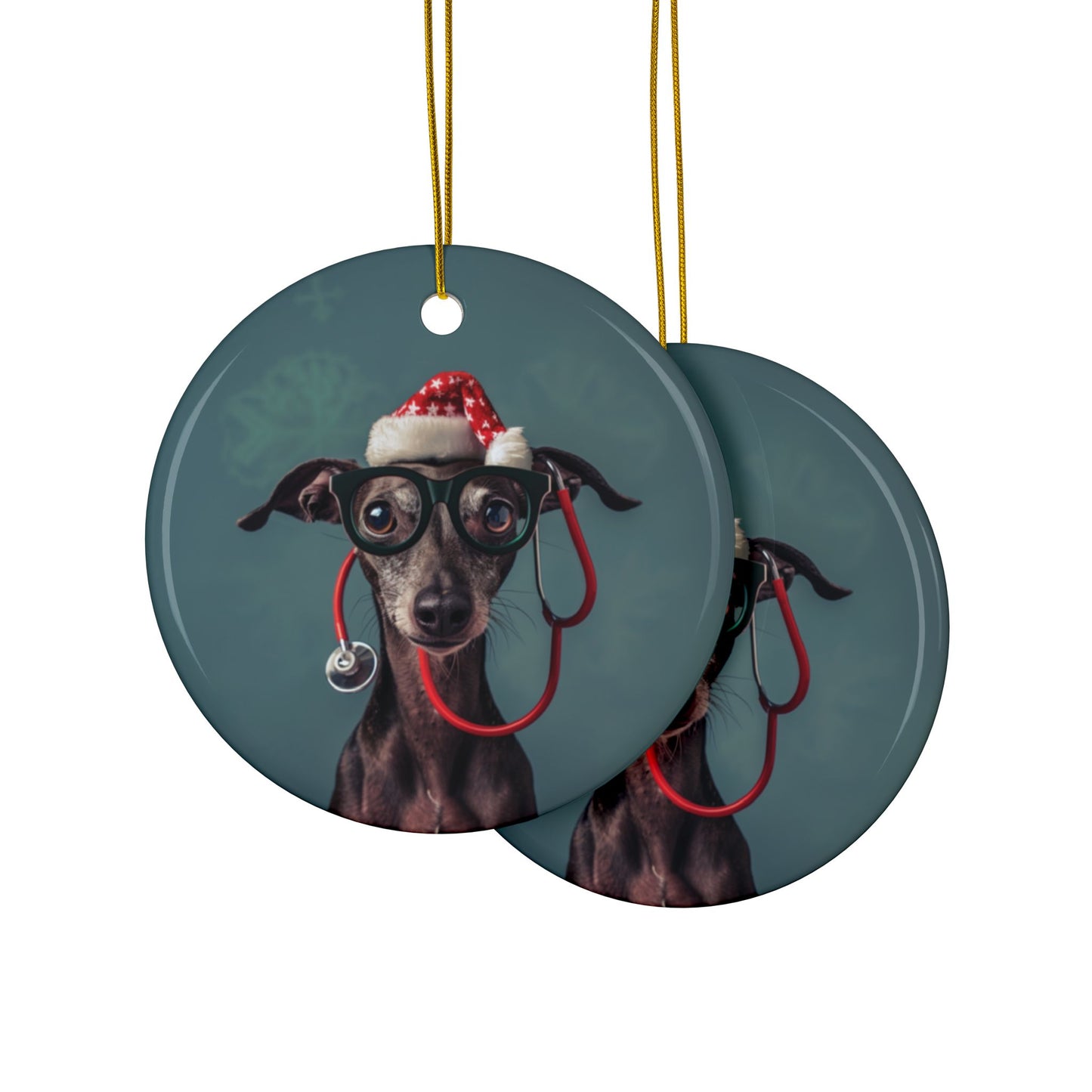 Santa's Vet Tech Ornament