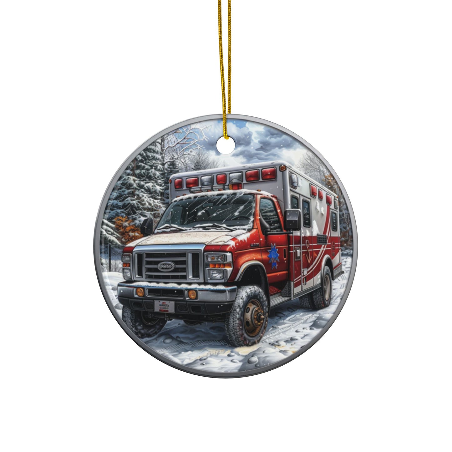 Ambulance Coin Ornament