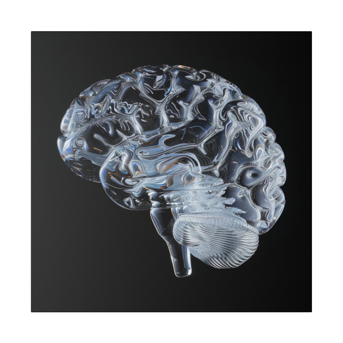 Matte Canvas - Glass Brain