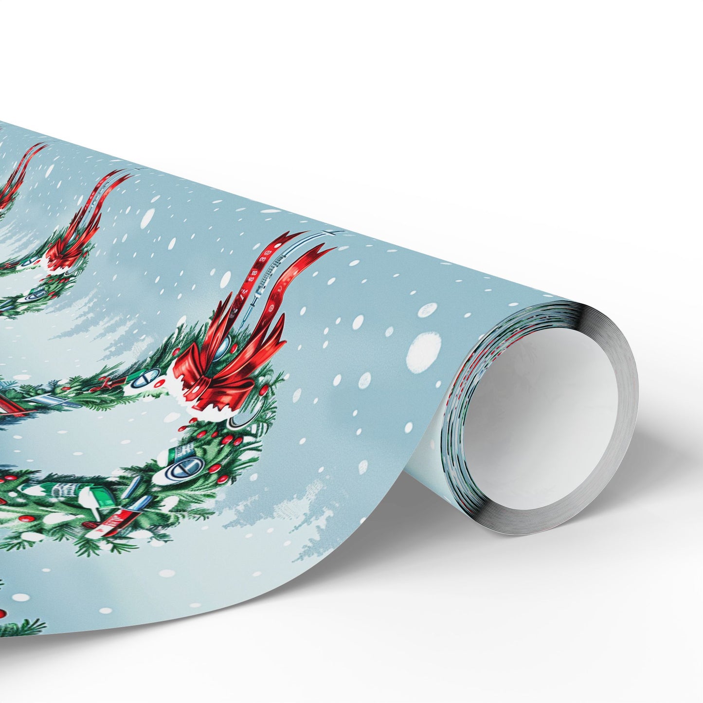 Hospital Wreath Wrapping Paper