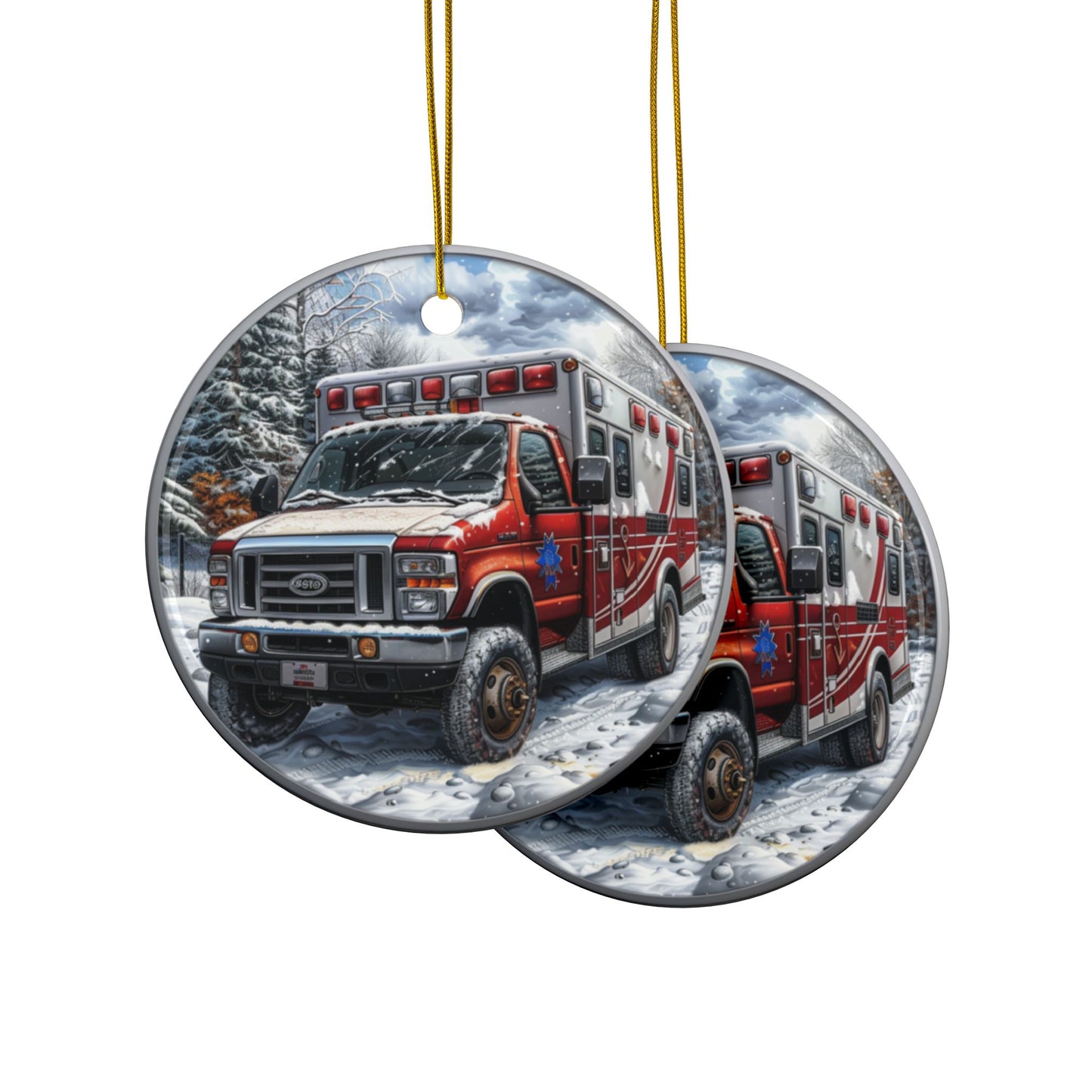 Ambulance Coin Ornament