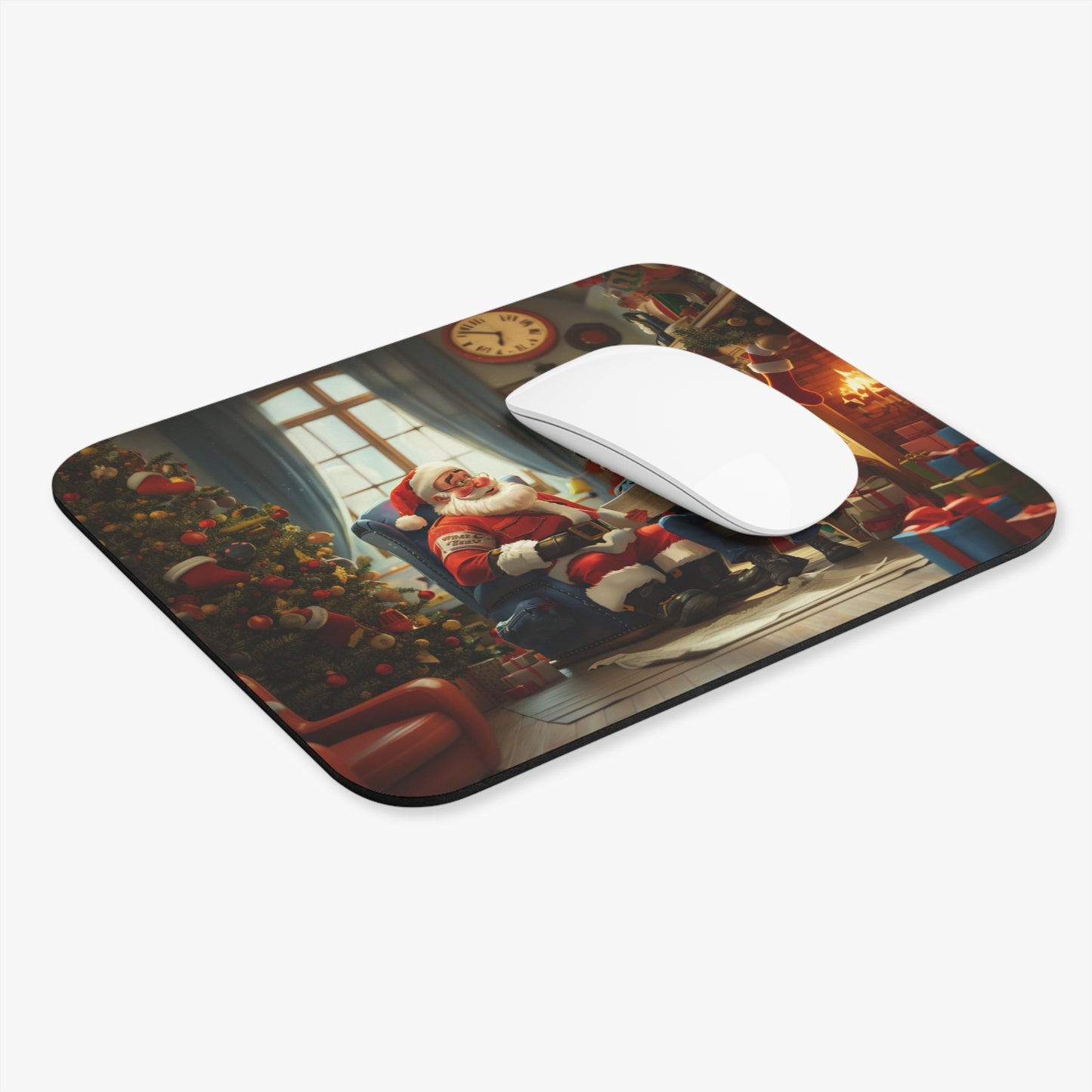 Santa Sitting Mouse Pad