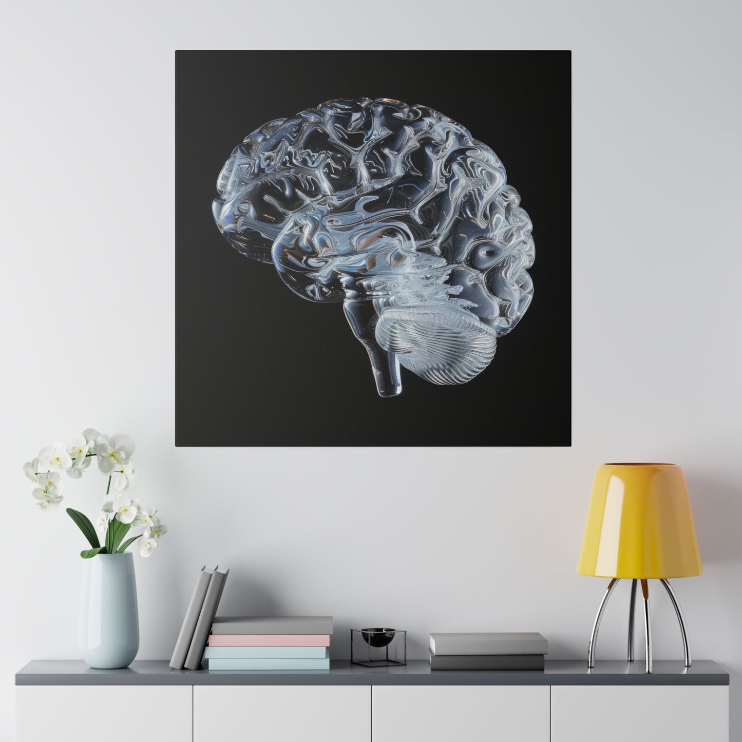 Matte Canvas - Glass Brain