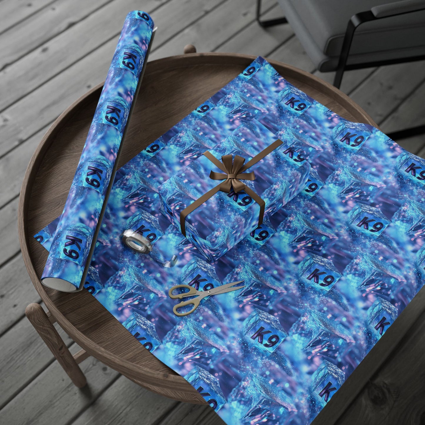 K9 Ice Cubes Wrapping Paper