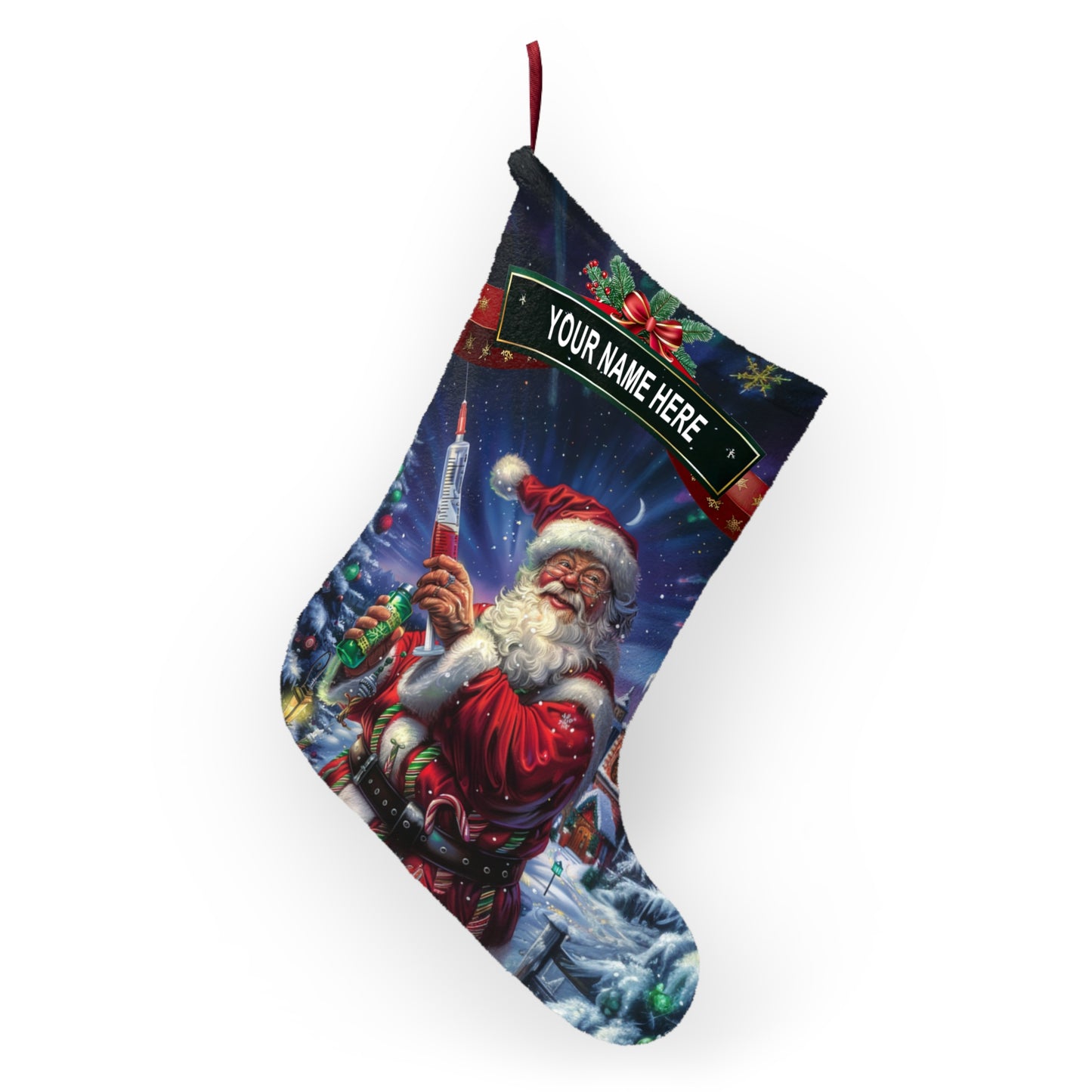 Santa & Syringe Stocking