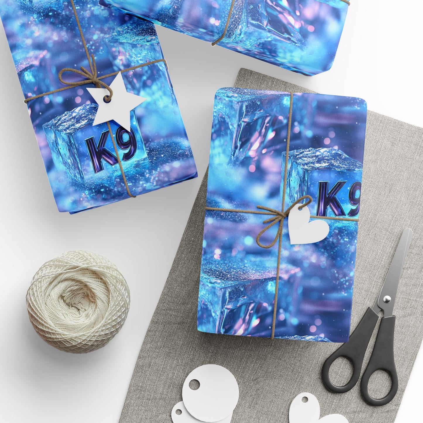 K9 Ice Cubes Wrapping Paper