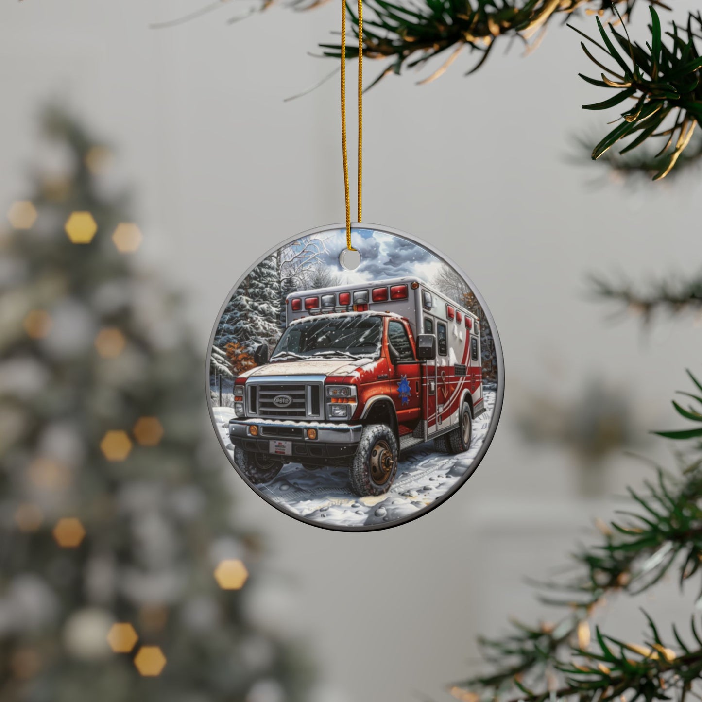 Ambulance Coin Ornament