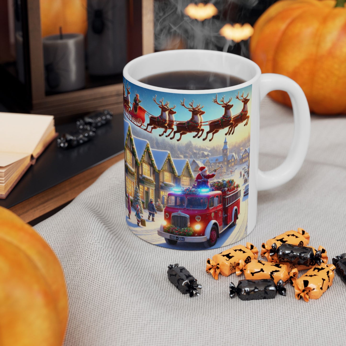 Santa Fire Engine & Sleigh