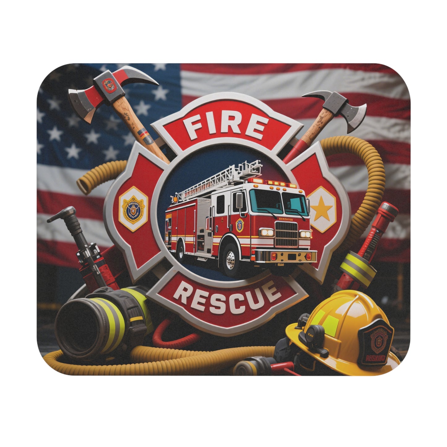 Fire Rescue Mouse Pad
