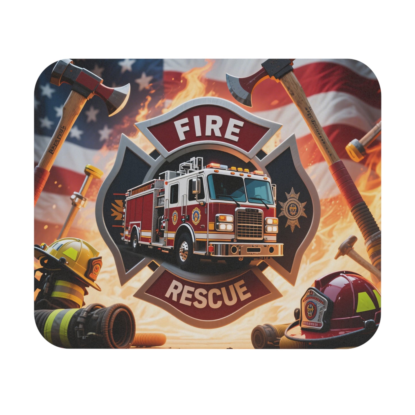 Fire Rescue Mouse Pad