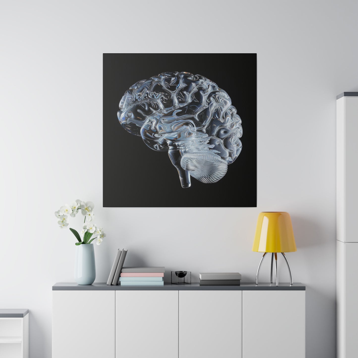 Matte Canvas - Glass Brain