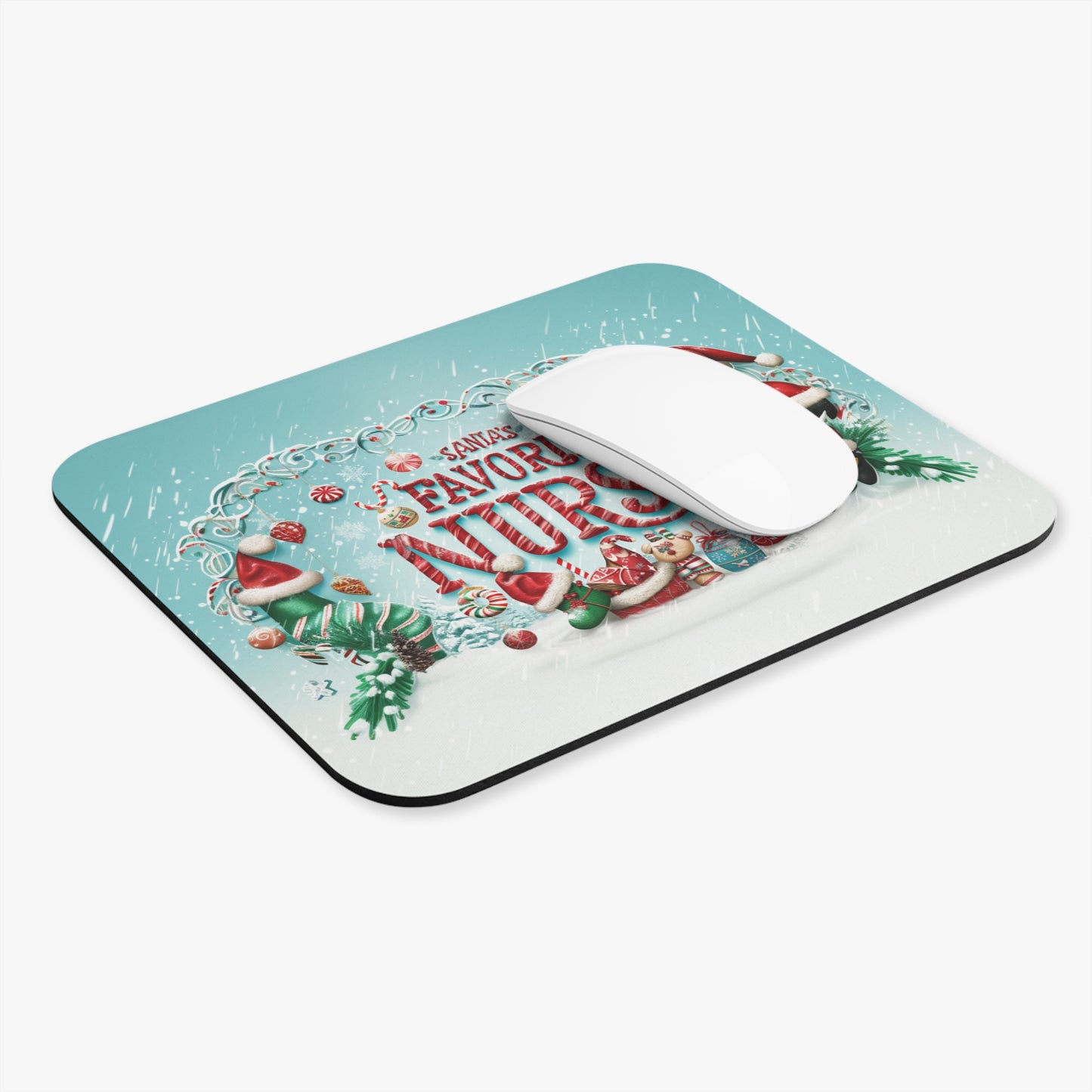 Santa's Favorite Nurse Mouse Pad