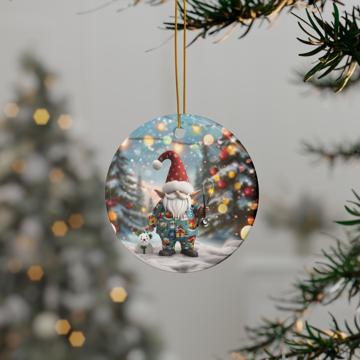 Nurse Gnome Ornament