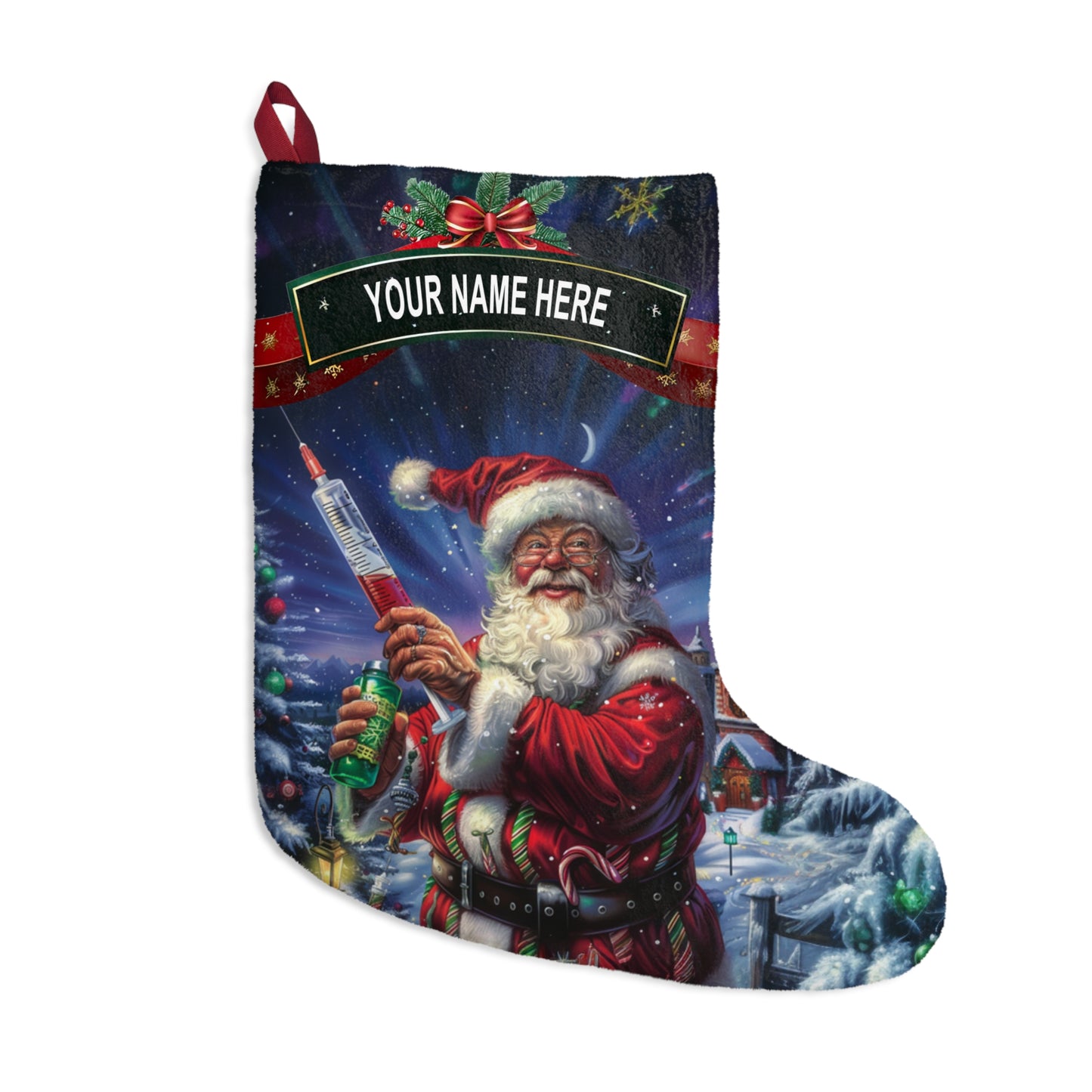Santa & Syringe Stocking