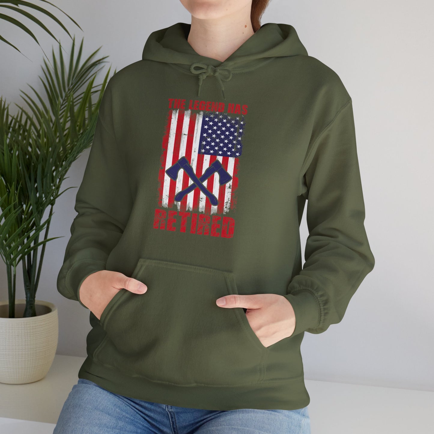 The Legend Has Retired Firefighter Hoodie