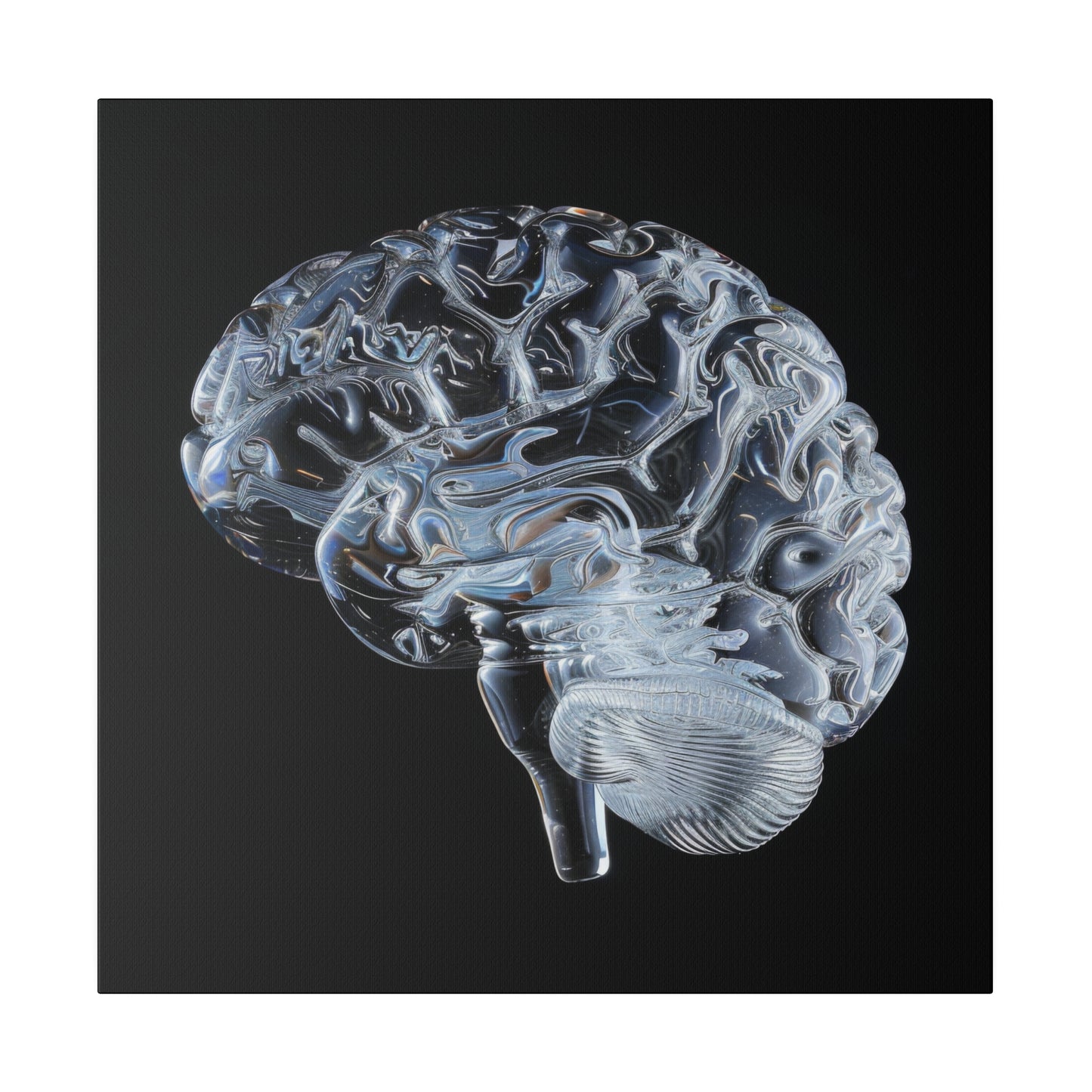 Matte Canvas - Glass Brain