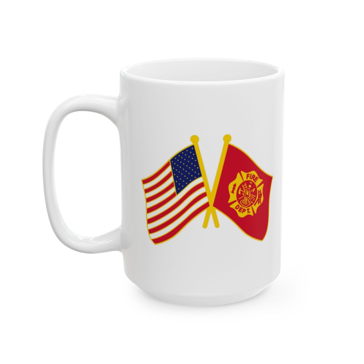 American Flag Fire Dept Mug