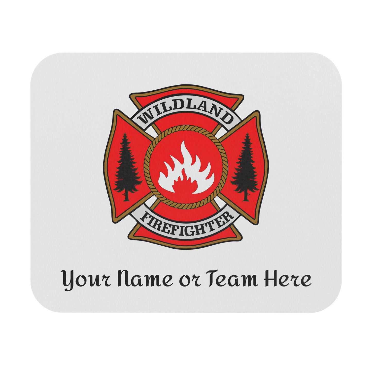 Wildland Firefighter Custom Mouse Pad