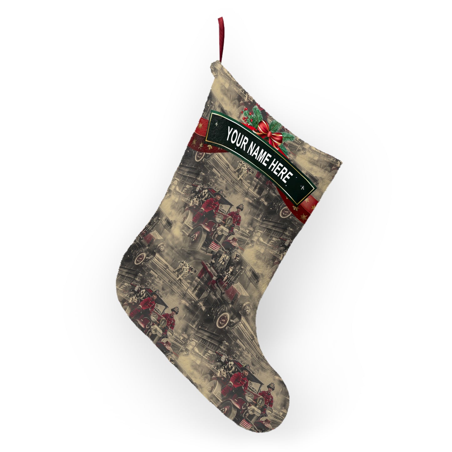 Vintage Firefighters Stocking