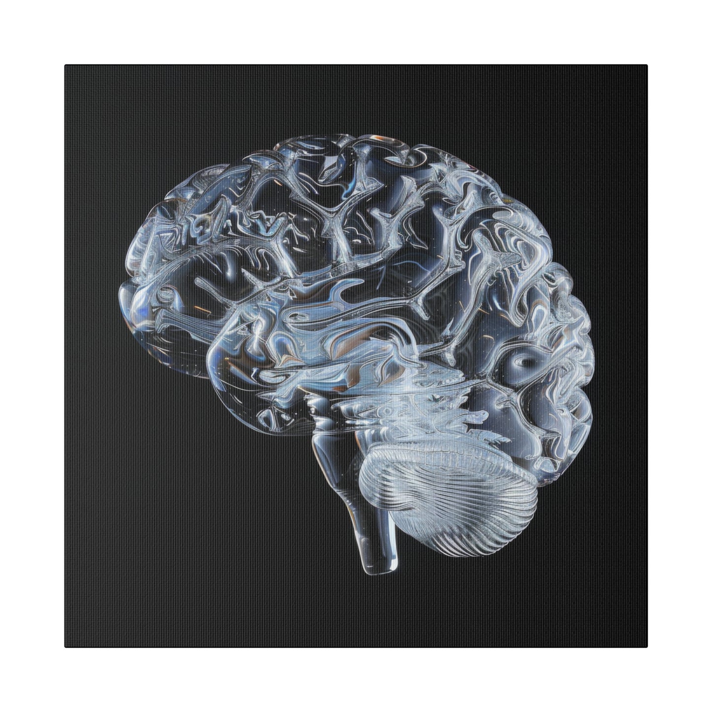 Matte Canvas - Glass Brain