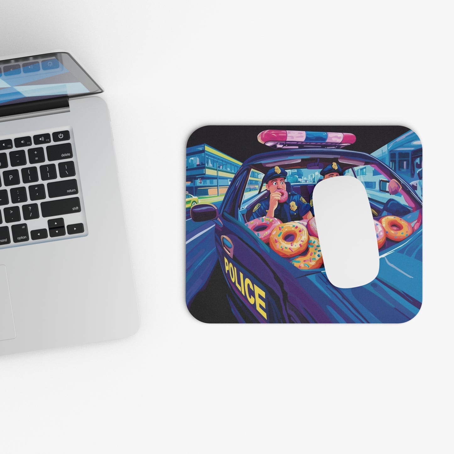 Police Donuts Mouse Pad