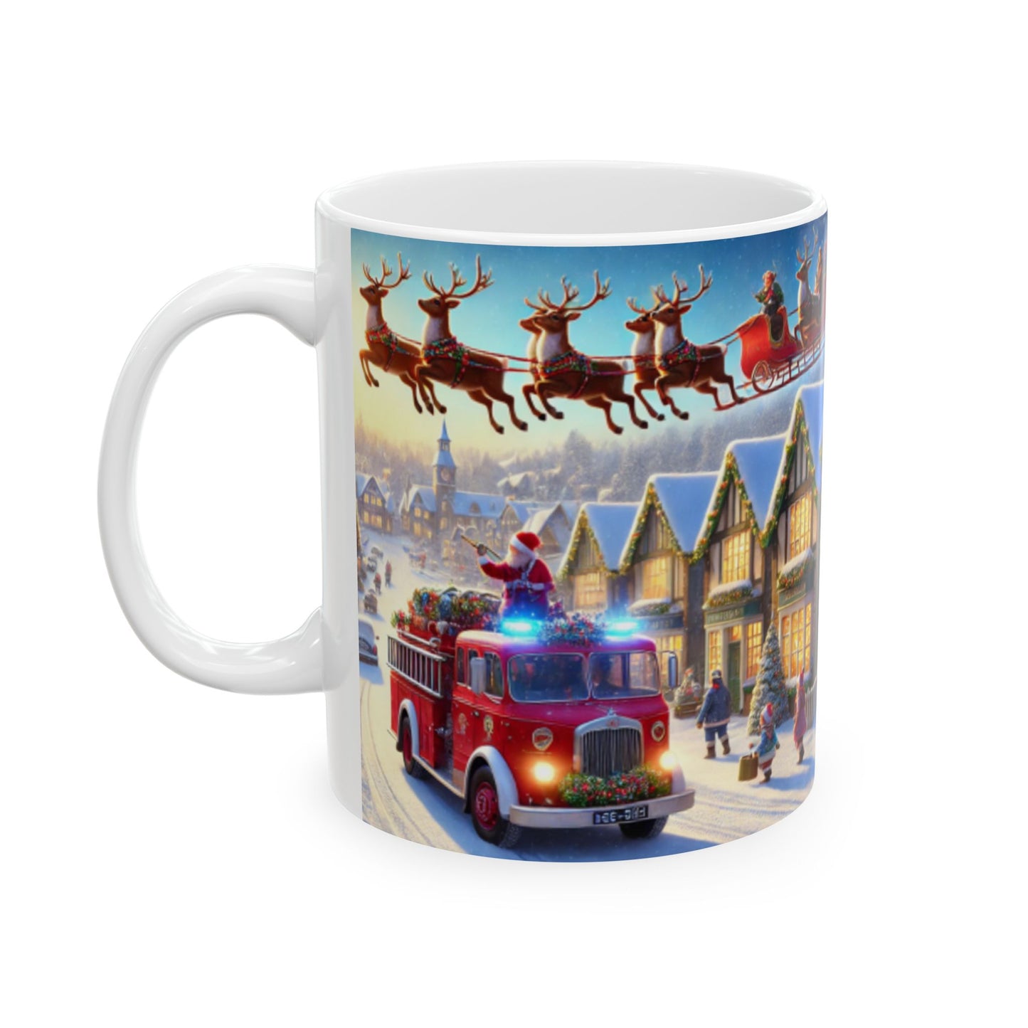Santa Fire Engine & Sleigh