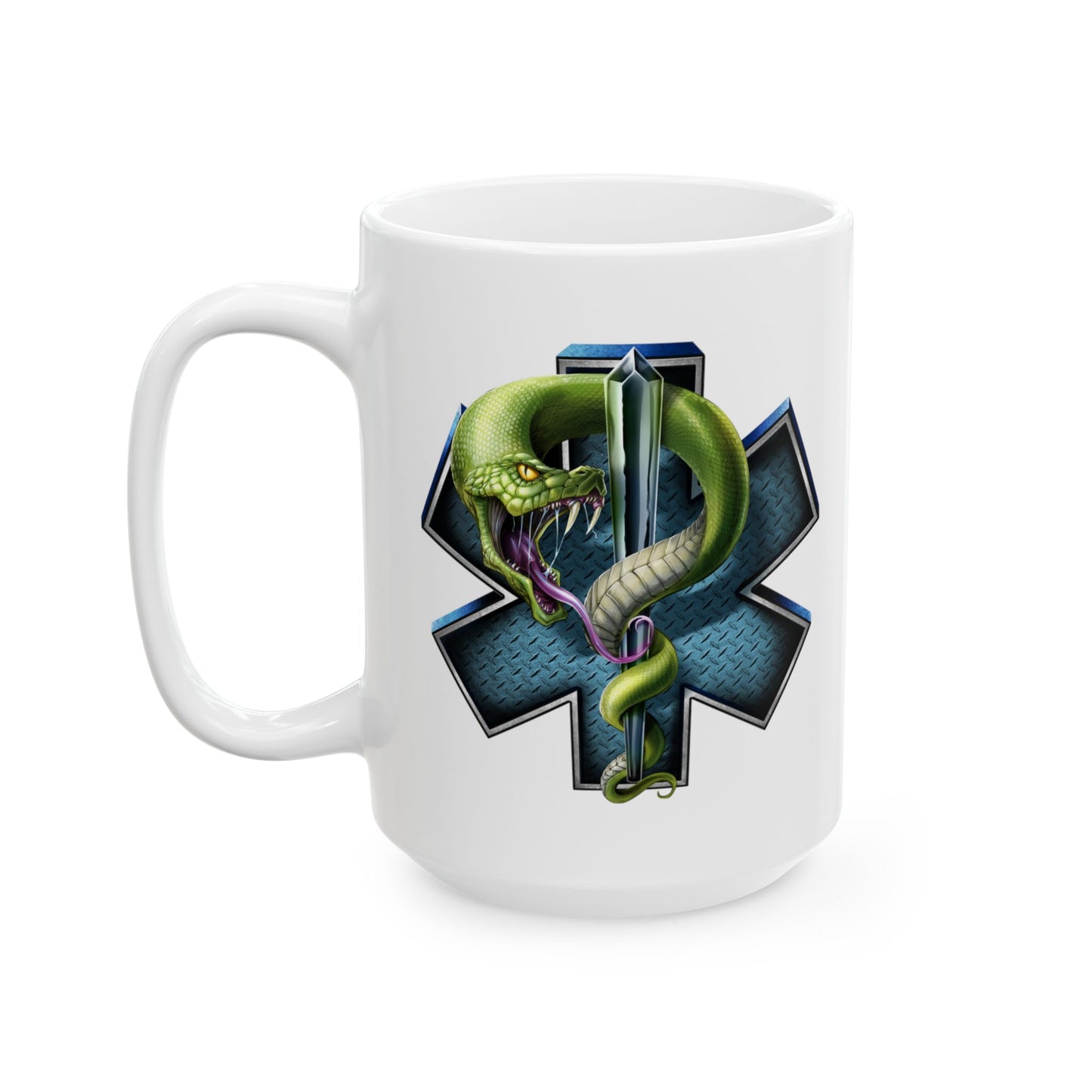 Star of Life and Snake Mug