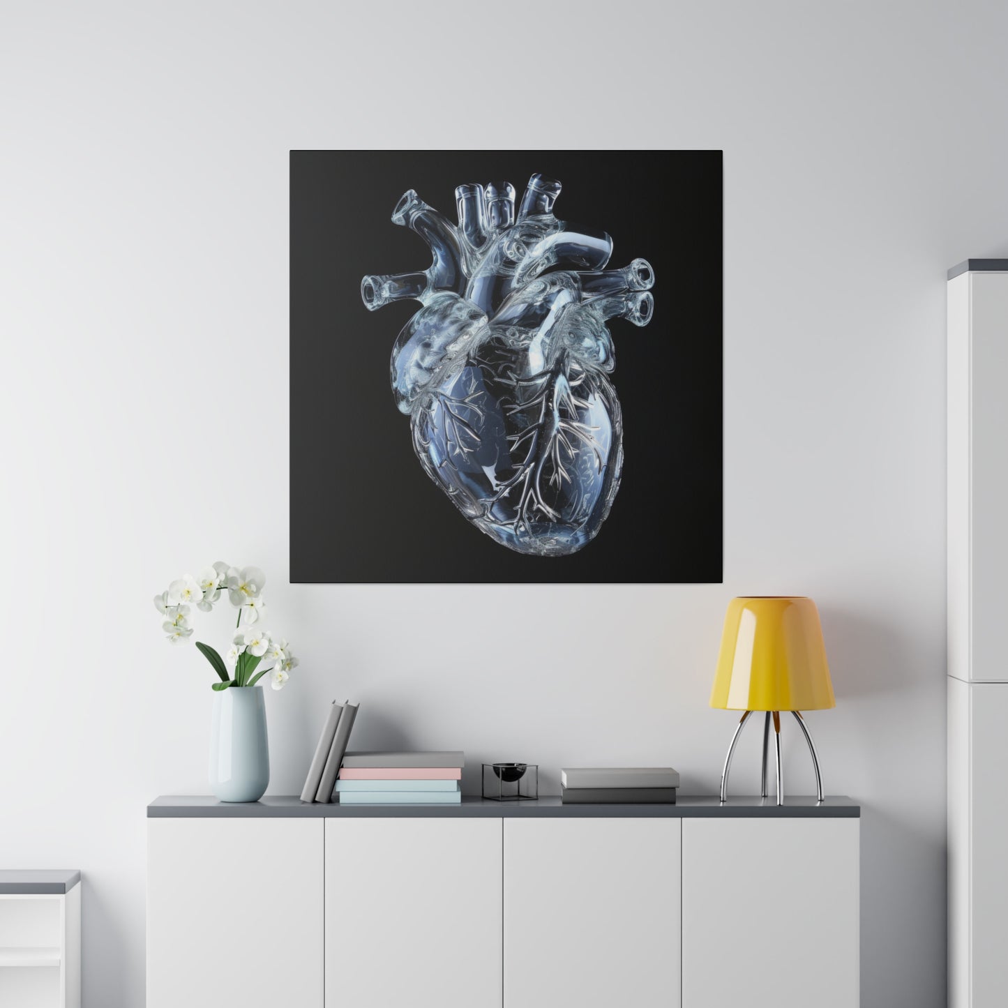 Matte Canvas - Glass Heart