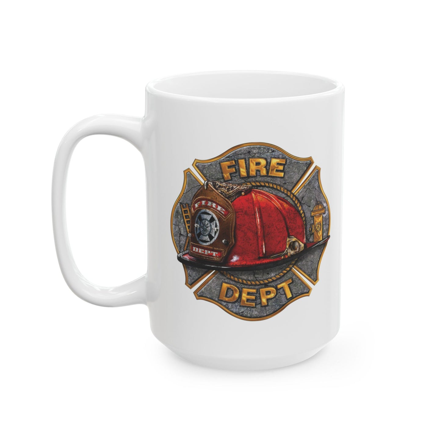 Fire Dept. Maltese Cross Mug