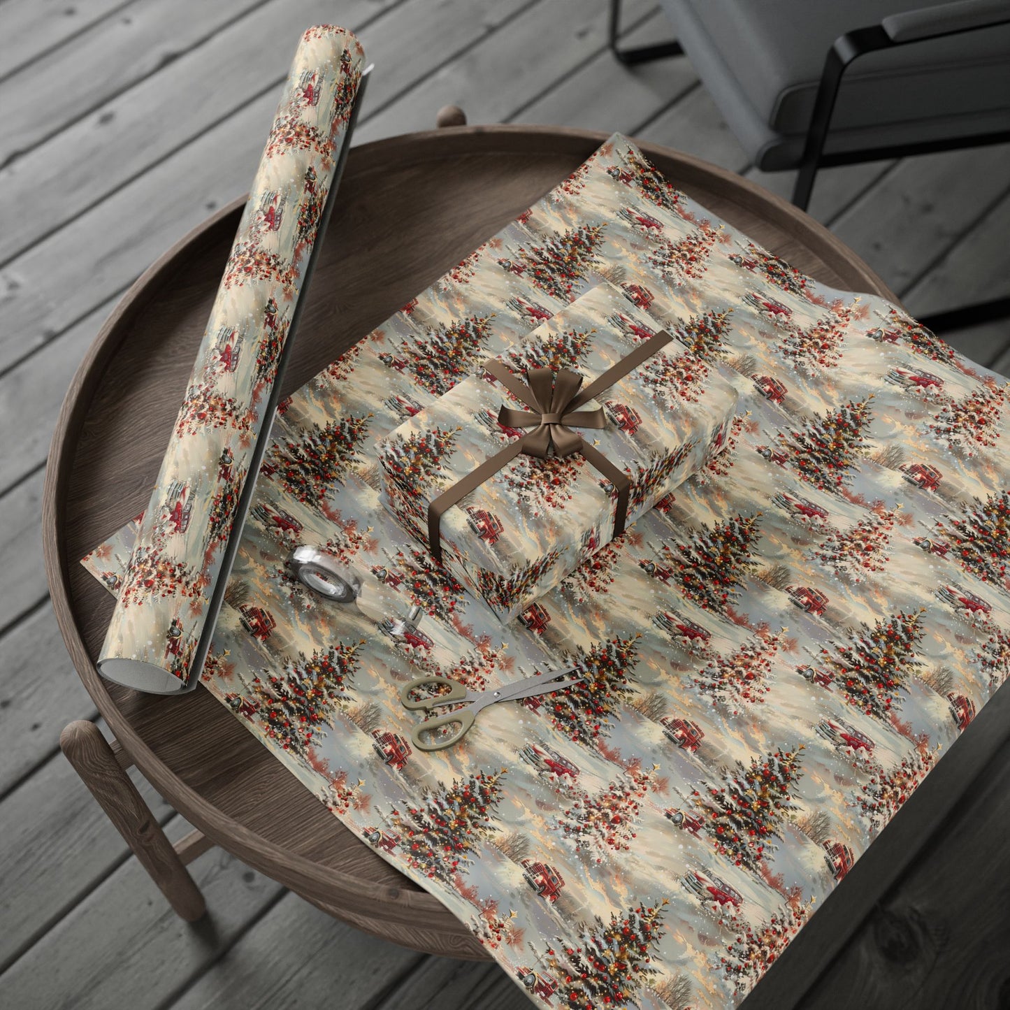 Vintage Engines Wrapping Paper