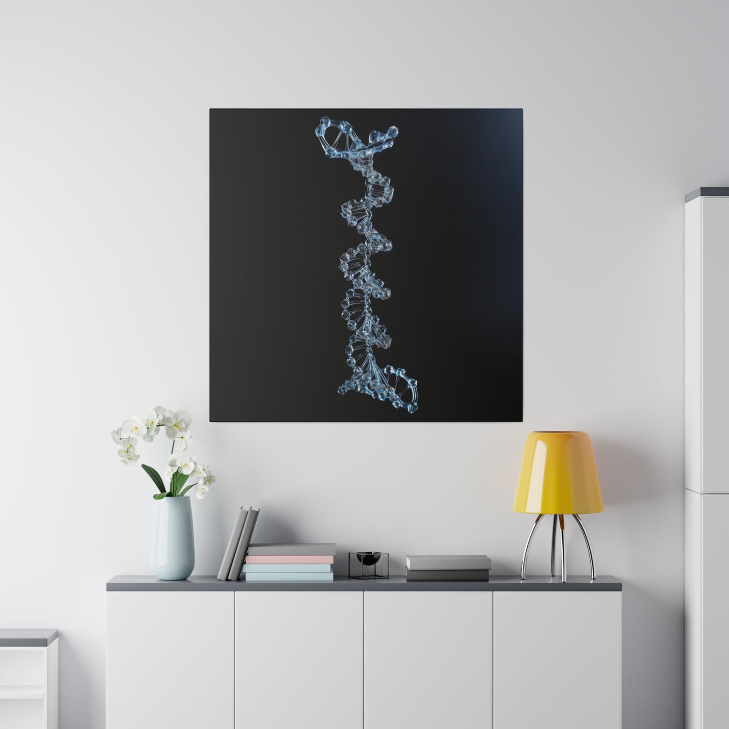 Matte Canvas - Glass DNA Strand