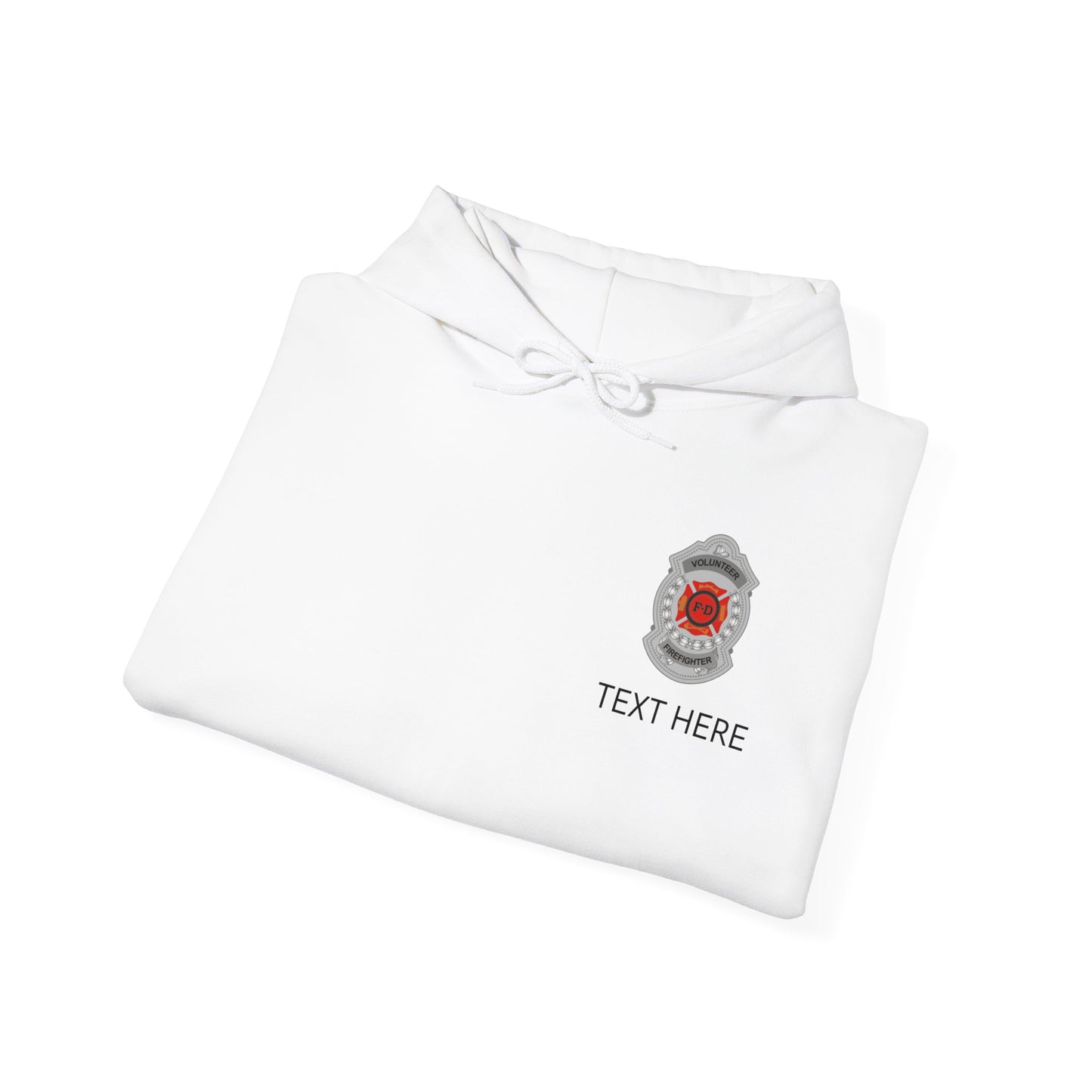 Volunteer Firefighter Badge Hoodie