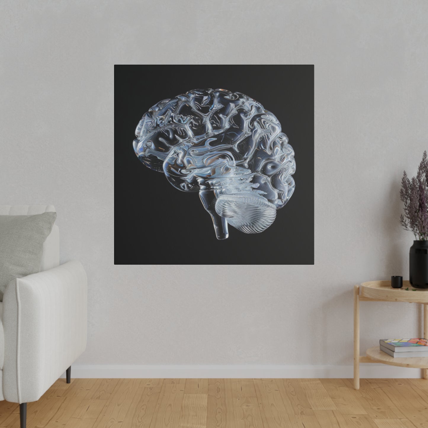 Matte Canvas - Glass Brain