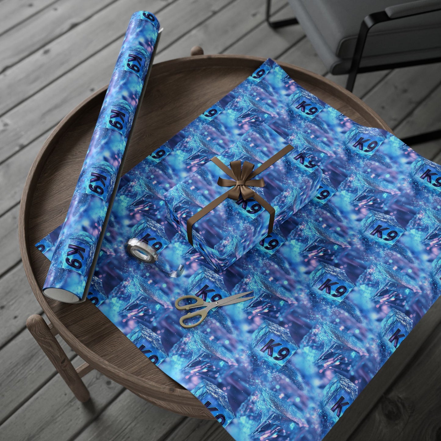 K9 Ice Cubes Wrapping Paper