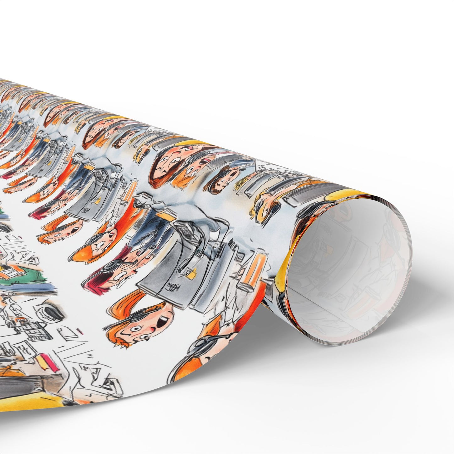 Busy Day at Dispatch Wrapping Paper