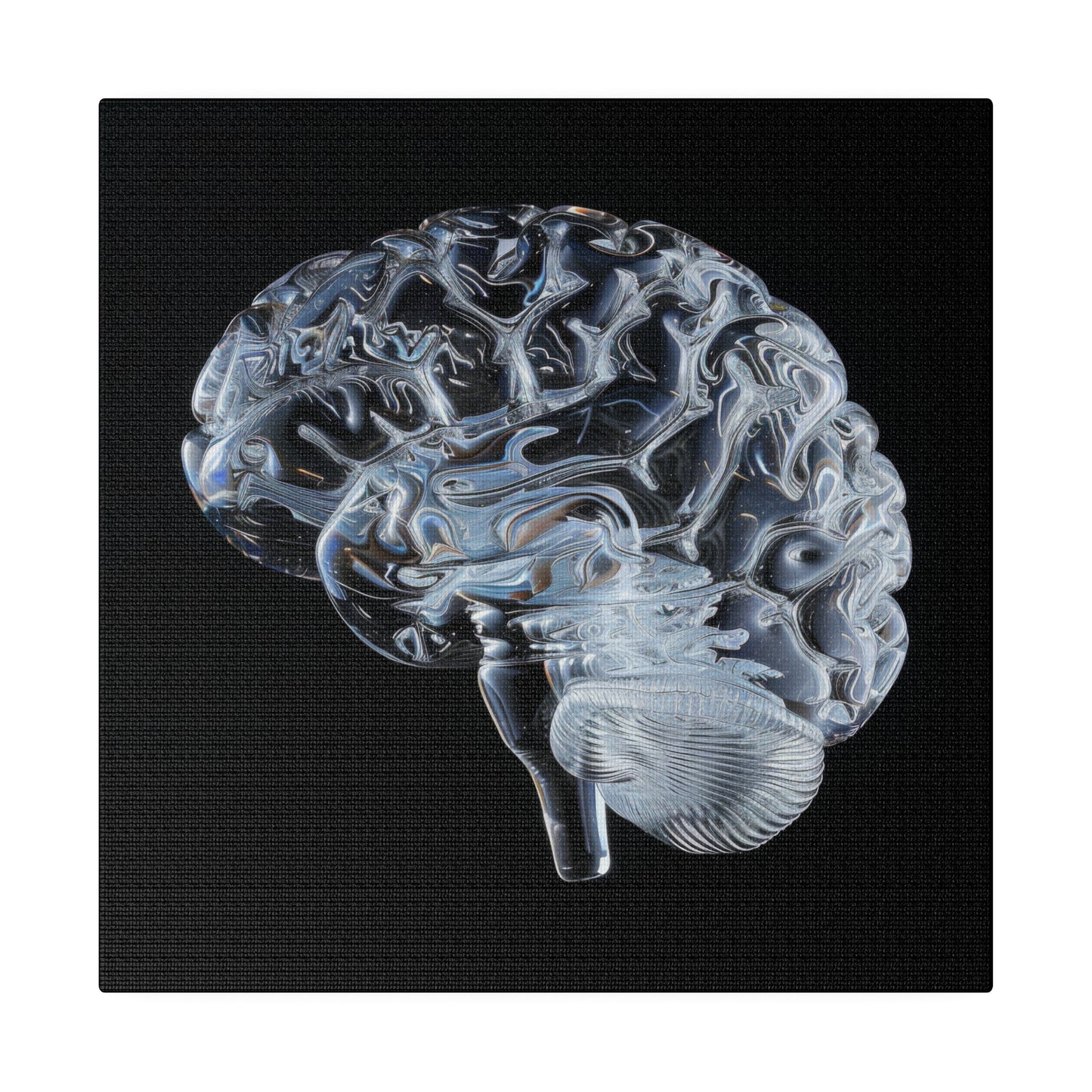 Matte Canvas - Glass Brain