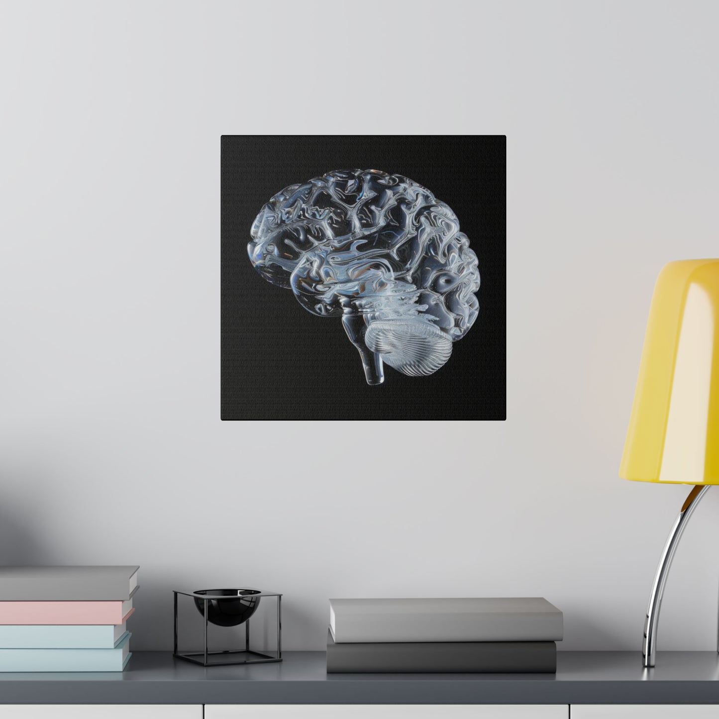 Matte Canvas - Glass Brain