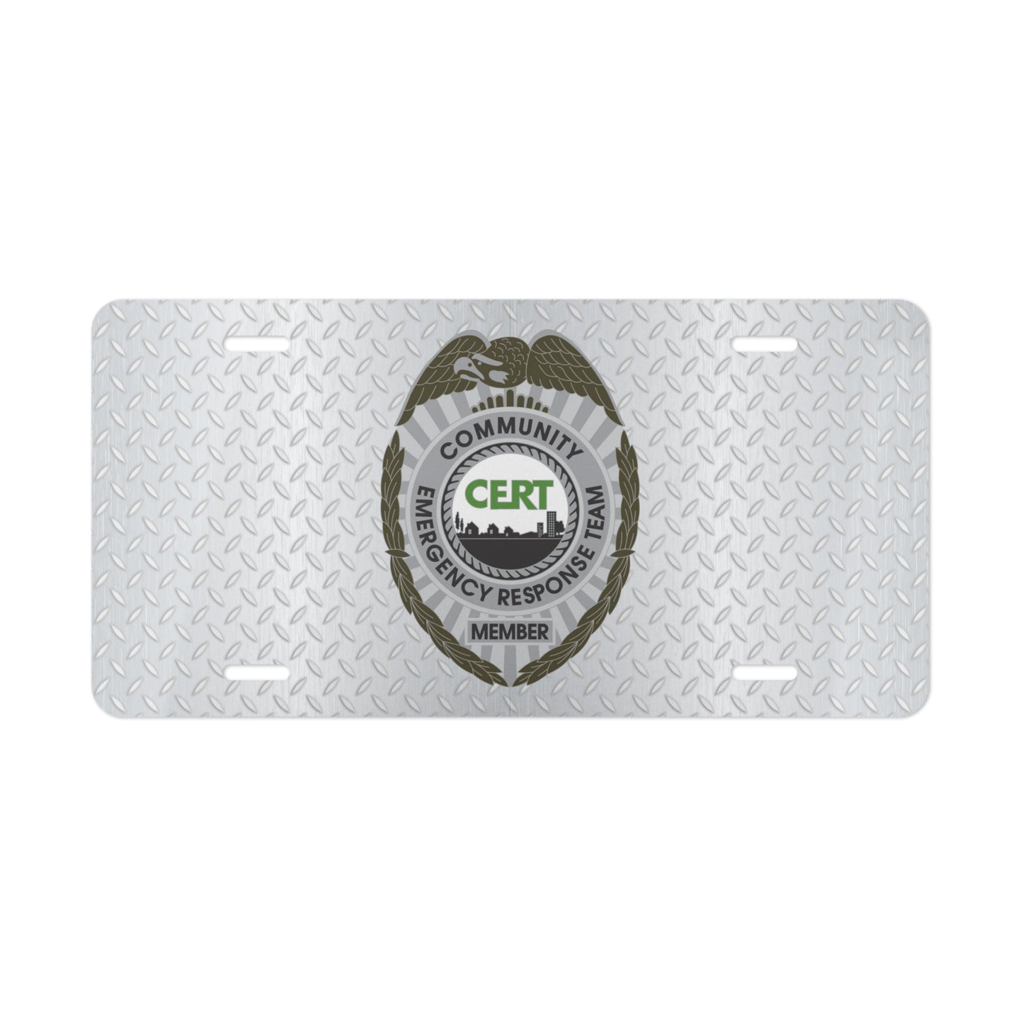 CERT Badge License Plate
