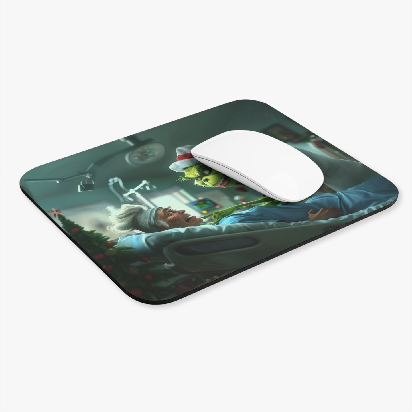 Nurse Grinch Mouse Pad