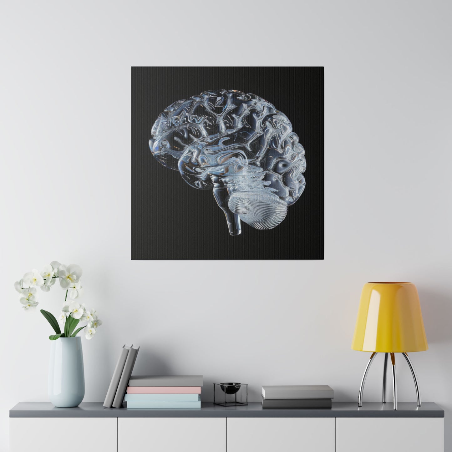 Matte Canvas - Glass Brain